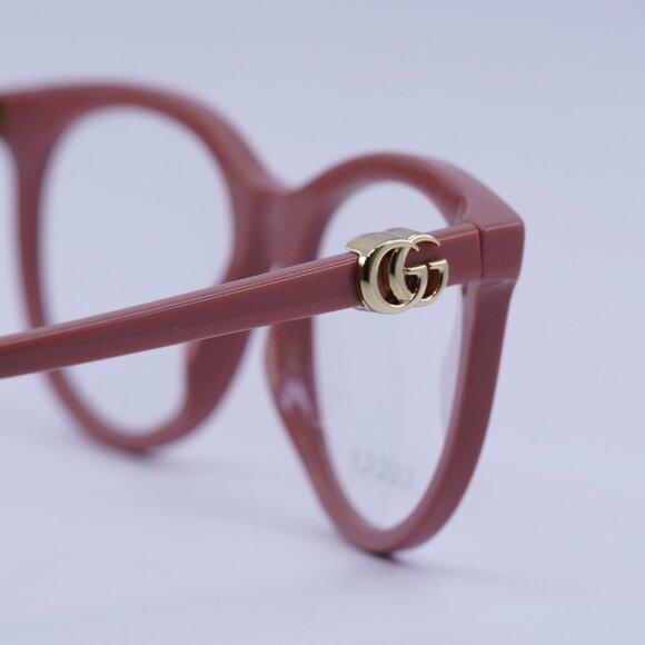 Gucci GG1074O 006 Eyeglasses Shiny Dark Pink 53mm Cat Eye Frame - Picture 5 of 10